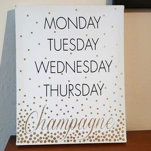 Champagne Canvas Artwork